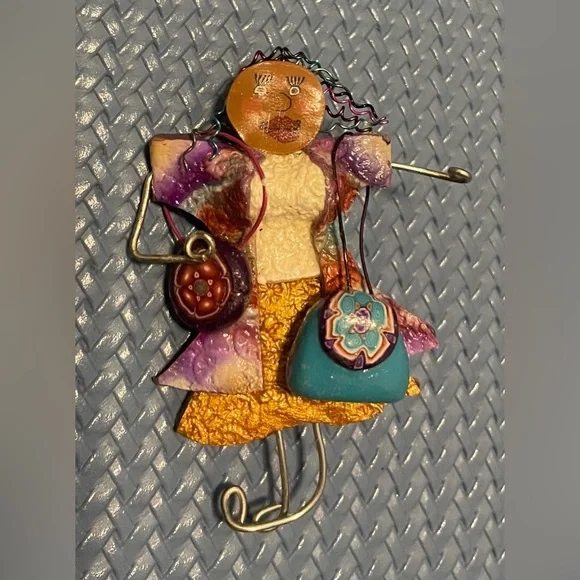 🖤❤️💚 Vintage Ethnic Brooches 🖤❤️💚 - Picture 3 of 4